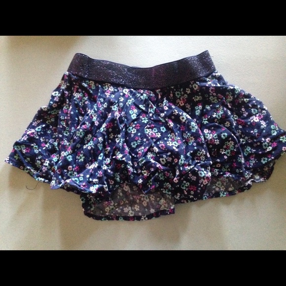 Blue Floral Justice Skort - Picture 1 of 3